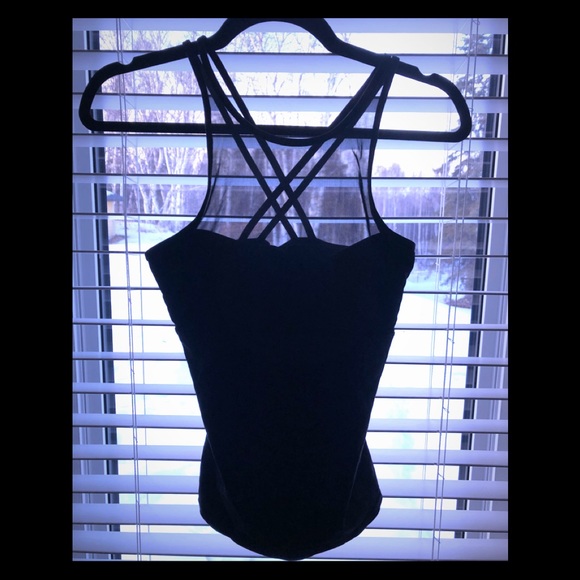 ALO sheer and black stroppy tank - Picture 1 of 2